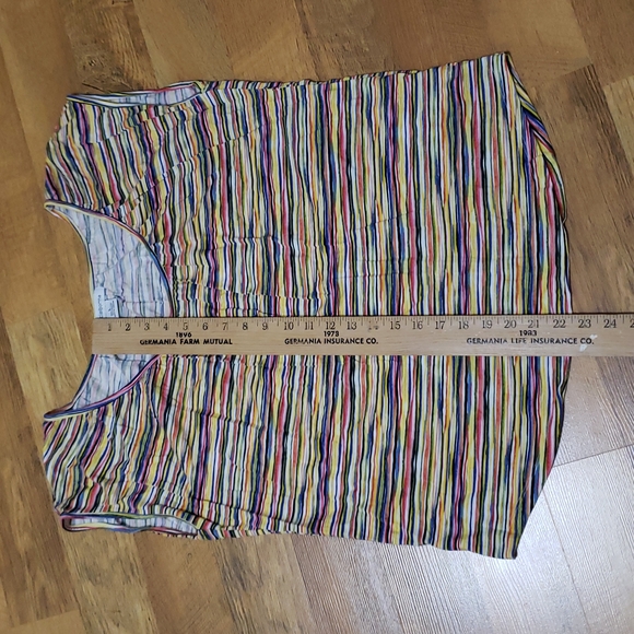 Liz Claiborne - Striped Peasant T-shirt - Ladies Large - Picture 6 of 10